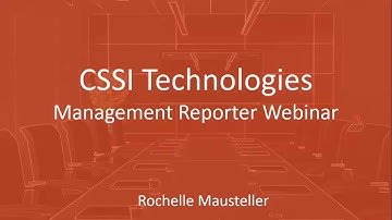GP Webinar - Management Reporter for Beginners