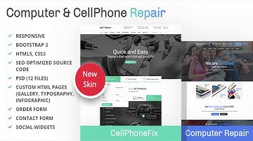 Computer and CellPhone repair services WordPress Theme | Themeforest Website Templates and Themes