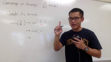 series of cos(1/n), test for divergence