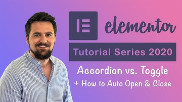 How to use Elementor Accordion & Elementor Toggle widgets
