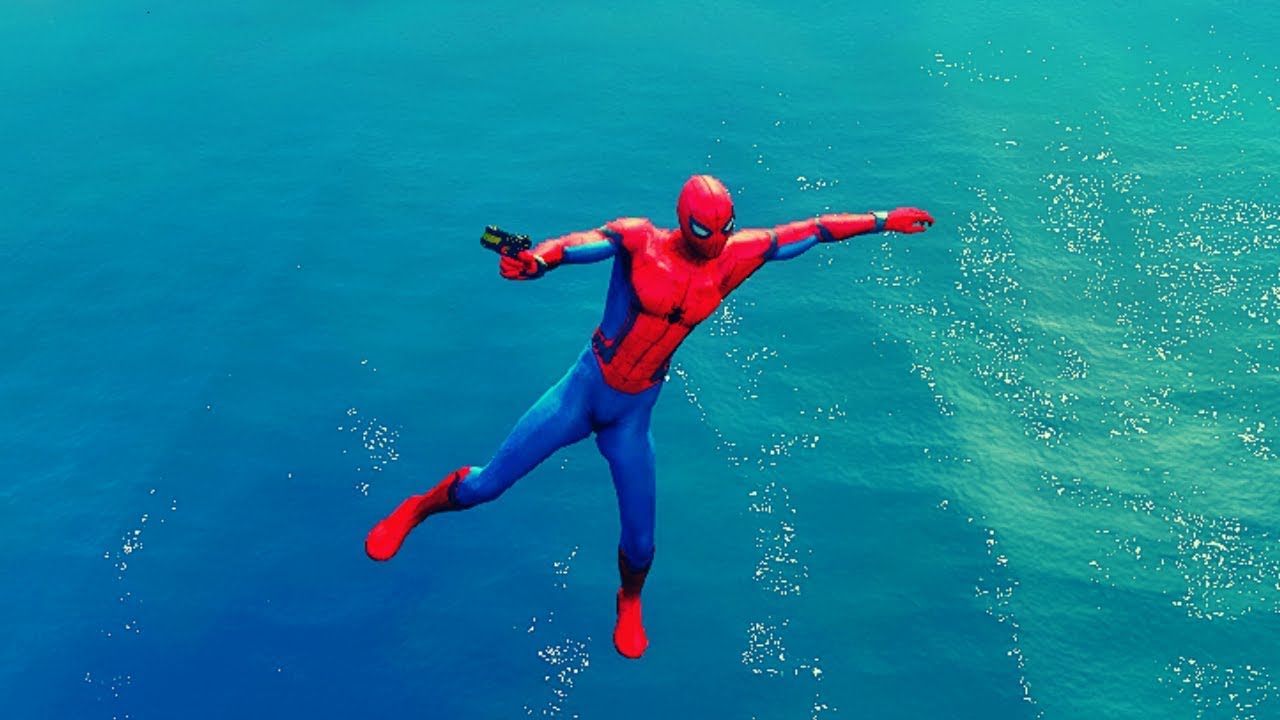 GTA 5 Water Ragdolls | Spiderman Jumps/Fails #4 (Euphoria Physics ...