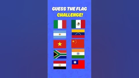 Guess the Flag in 3 seconds 🌍 | Flag Challenge Part 1 Can you Name These 5 Flags? #flags #challenge