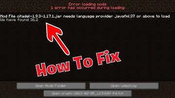 How to fix "Error Loading Mods" in Minecraft (2024)