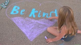 Maple Grove School Participates In 'Kindness In Chalk' Movement