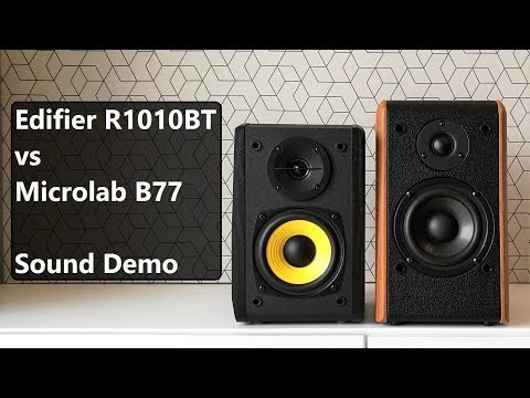 Edifier R1010BT vs Microlab B77  ||  Sound Demo