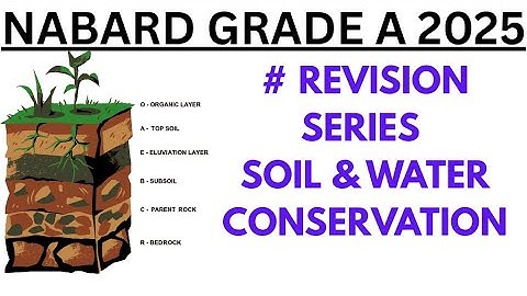 Nabard grade a ARD revision | Soil & Water Conservation | #nabardgradea #nabard2025 #ard