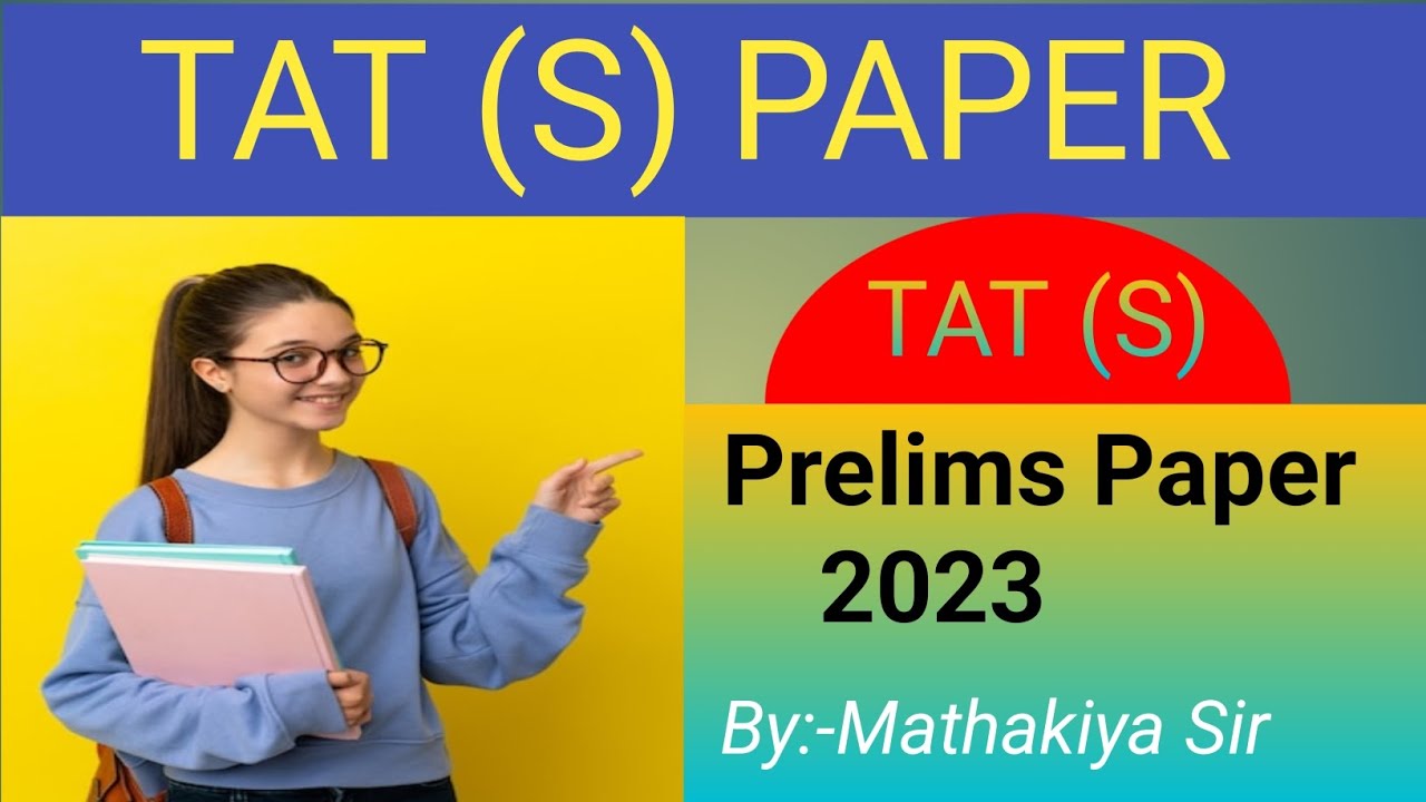 TAT S Maths-Science Prelims paper 2023