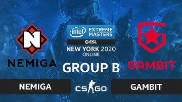 CS:GO - Nemiga vs Gambit [Mirage] Map 2 - IEM New York 2020 - Group B - CIS