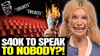 YIKES! New HUMILIATING Video Shows EMPTY ROOM For Dylan Mulvaney Speech | ‘We Paid $40K For This?’👀