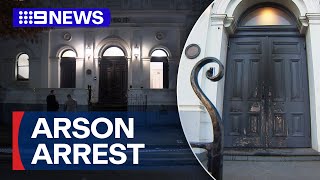 Man charged after alleged arson attack on Melbourne synagogue | 9 News Australia