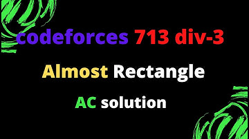 Almost Rectangle: codeforces 713 div-3
