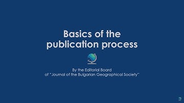 Basics of the publication process ✒️