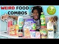 Trying WEIRD Food COMBINATIONS  People LOVE!! (never again)