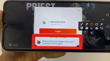 How to Fix Network abnormal please check your connection and try again problem solve