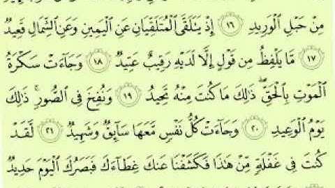 اجمل تلاوه خاشعه ومؤثره لـ ( سوره ق ) بصوت الشيخ القارى ماهر المعيقلي