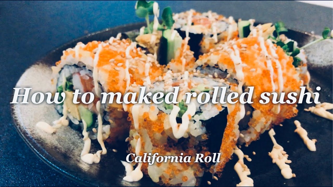 カリフォルニアロール 超簡単なレシピと巻き方 サーモンとびっこなどで見た目華やか Youtube
