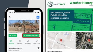 [Mobile App] Pull A Weather History Report For An Address | App Training | HailTrace screenshot 5