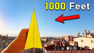 How to make a Paper Airplane that Flies 1000 Feet and Very Easy to Make