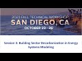 2023 fall tech workshop session 3 building sector decarbonization in energy systems modeling