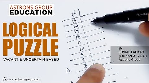 LOGICAL PUZZLE & SEATING ARRANGEMENT (vacant and uncertain seats based)