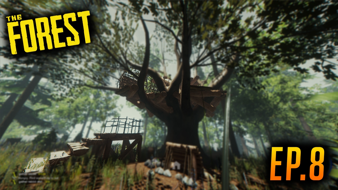 How To Get Logs Up Trees In The Forest! The Forest Solo EP.8 (S1