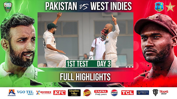Full Highlights | Pakistan vs West Indies | 1st Test Day 3 | PCB | M2I1A