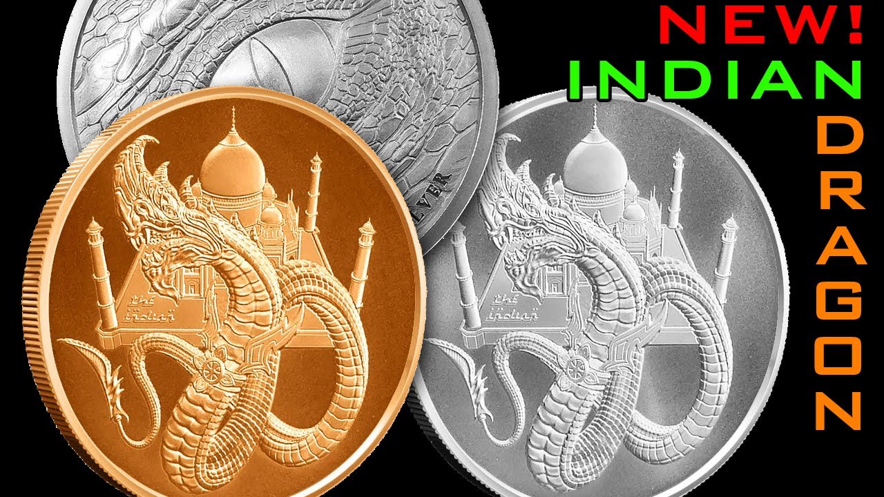 NEW Indian Dragon Silver & Copper Rounds 5th World Of Dragons Release