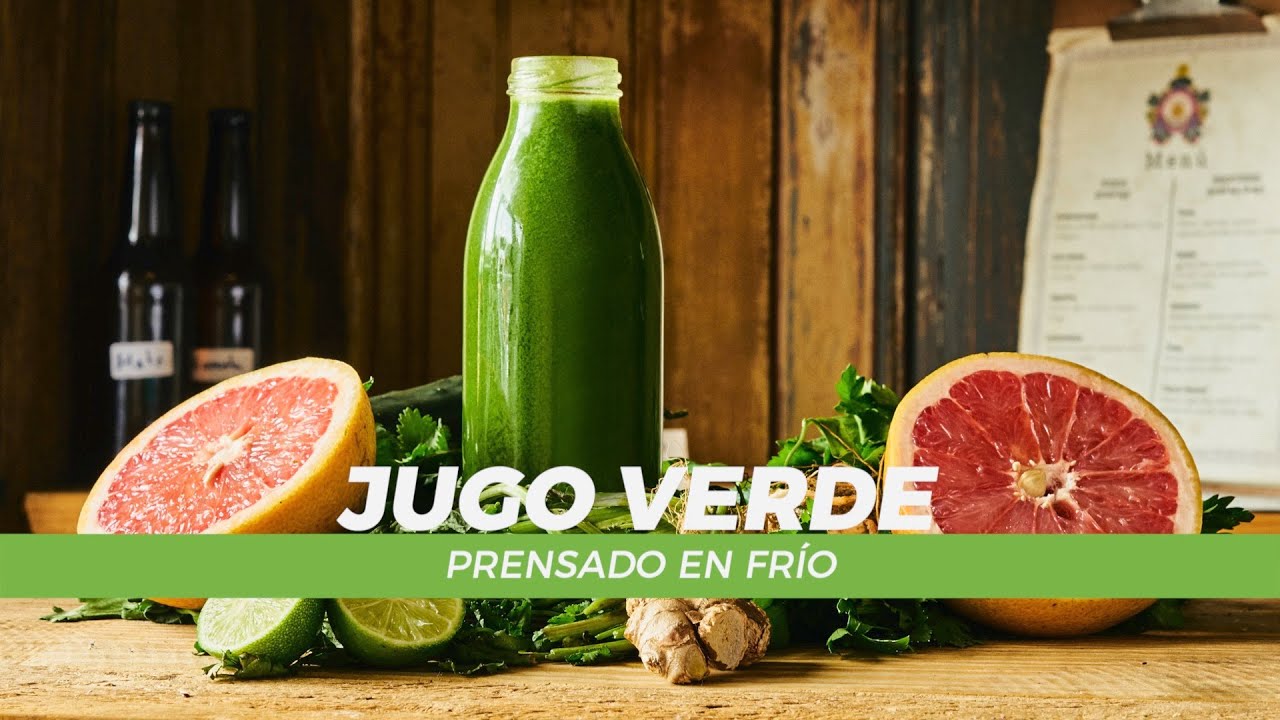 Jugos Prensados en Frío - Qué son y Cuáles son sus Beneficios + Receta de  Jugo Verde Desintoxicante - YouTube
