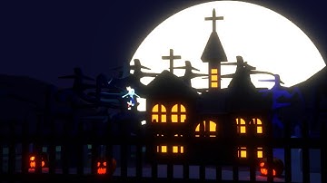 Scary Halloween Ghost - Blender Simple Cycles Animation