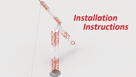 Meteorological Lattice Tower installation Instructions