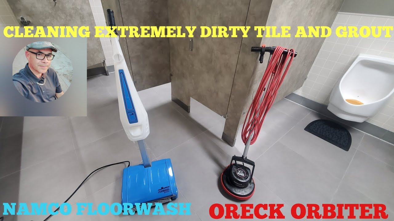  Namco floorwash and oreck orbiter Tile and Grout Cleaning tips Tutorial.