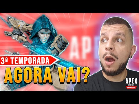 A terceira temporada do Apex Legends Mobile está chegando com