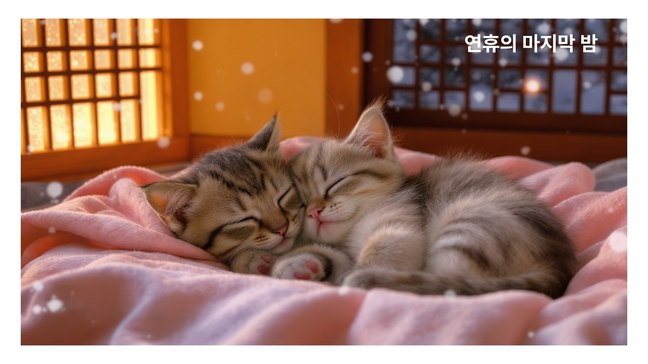 설 연휴 마지막 밤, 편안한 힐링 음악