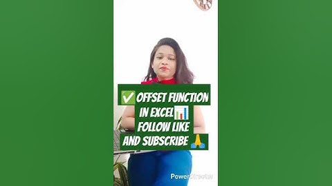Offset function #dailyvlog#youtuber #dailyvlogs #excelshortcuts#exceltutorial #tutorial #exceltips