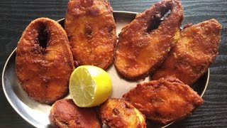 சால்மன் மீன் வருவல்/Salmon fish fry/spicy fish fry/How to make fish fry?