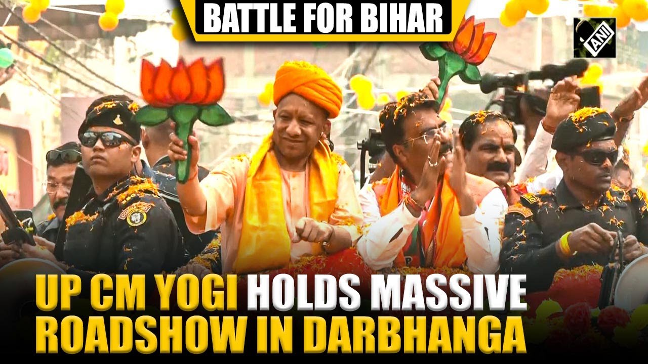 UP CM Yogi Adityanath leads grand Roadshow in Darbhanga to boost NDA’s ...