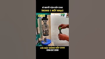 Vặn nắp chai trong 1 nốt nhạc với máy đóng nắp chai KM-SK1200 #shorts