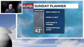 A chilly and sunny start to your Spokane Sunday with warmer temps looming next week