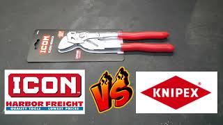 Harbor Freight Icon Pliers Wrench VS Knipex Pliers, which is better? A Tool Showdown! screenshot 5