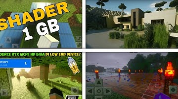 TOP INSANE 🔥 RTX TEXTURE SHADER FOR MINECRAFT PE (1.18+) IN ANDROID 1GB 2GB 3GB MCPE NO LAG