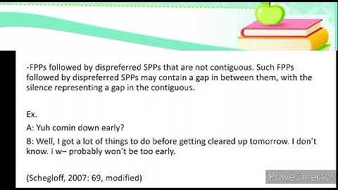 CONVERSATION ANALYSIS: PREFERENCE ORGANISATION