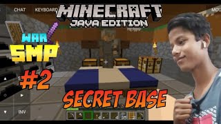 So I Created A Secret Base In *War SMP* || Minecraft *War SMP* #2 #minecraft