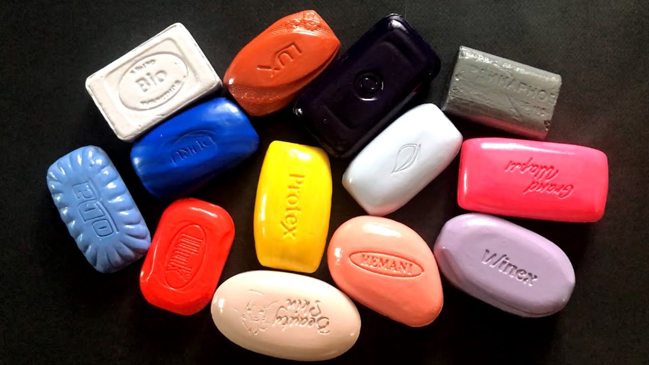 DYED soap | ASMR soap | Cutting dry soap | #soapcarving #sabun *554