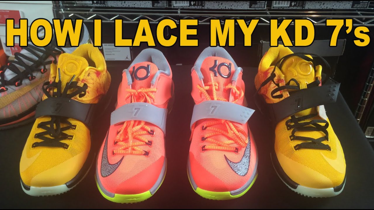 How I Lace My Nike KD 7s! (Strap Up or 