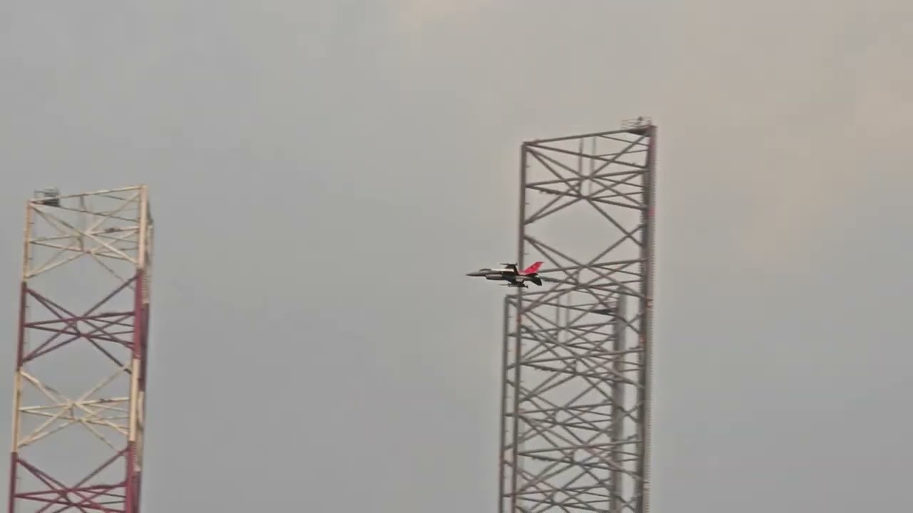 Freewing F16 70mm V3 Redtail colour scheme maiden + flights with armaments