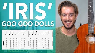 39IRIS39 Guitar Lesson Tutorial Goo Goo Dolls Standard tuning open chords