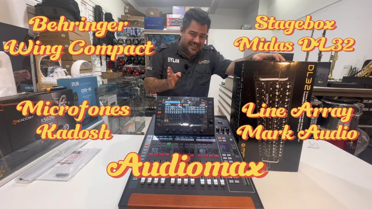 UNBOXING BEHRINGER WING COMPACT + MIDAS DL32 + LINE ARRAY MARK AUDIO ...