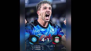 Napoli thrash Liverpool 4-1 in UEFA Champions League Group A Match 1 #napoli #ucl #football #shorts