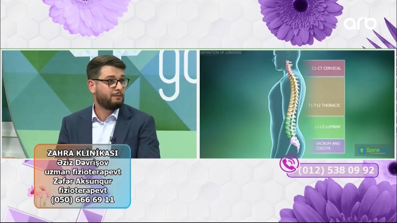 Onurğa əyriliklərinin fizioterapiya ilə müalicəsi | Yaşamaq Gözəldir verlişi