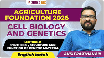 LEC-2 SYNTHESIS STRUCTURE AND FUNCTION OF GENETIC MATERIAL || UNIT-1 || PAPER-2 ||  BY ANKIT SIR